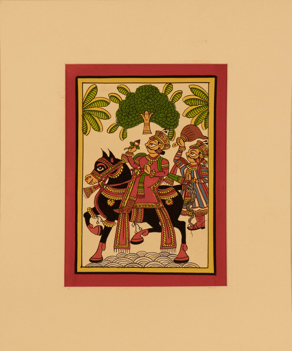 Buy Royal figure seated on a horse: Phad by Kalyan Joshi