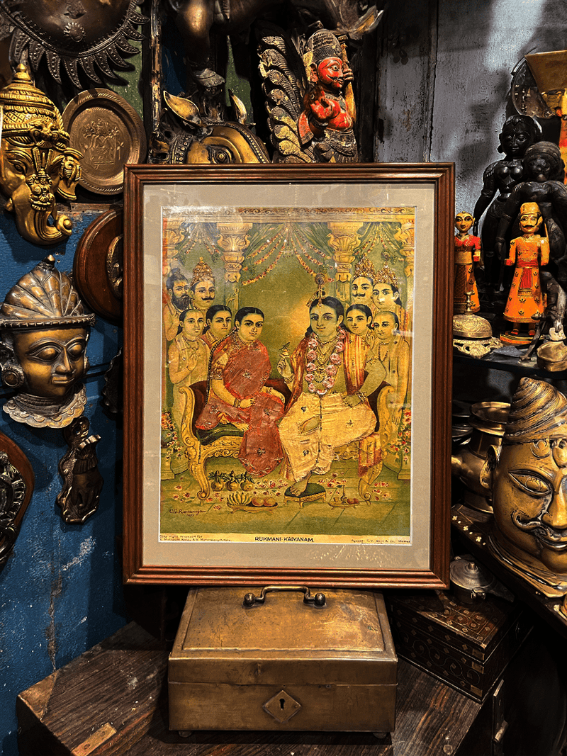 Shop Rukmini Kalyanam, Oleograph by Raja Ravi Varma