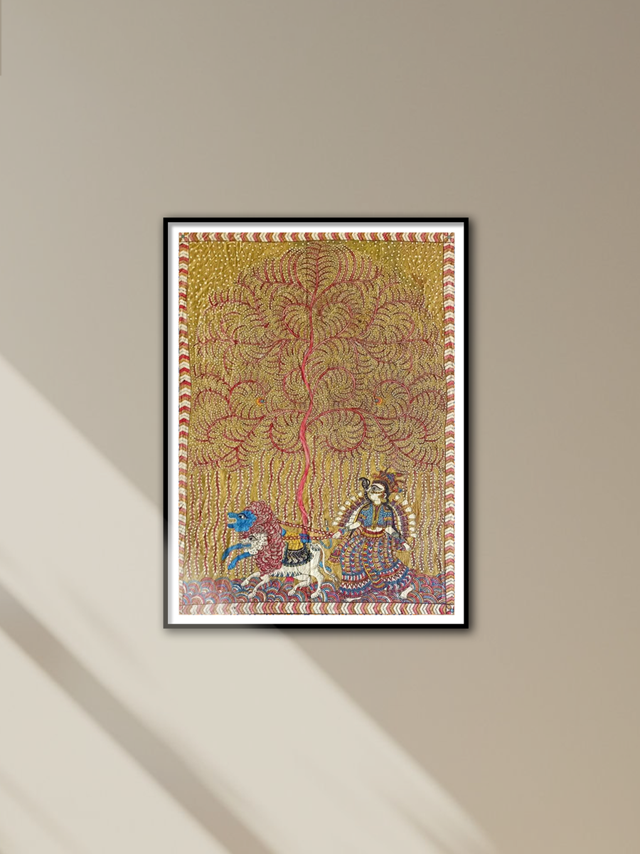 Shop SEROWALI MATA: Mata Ni Pachedi Painting by Dilip Chittara