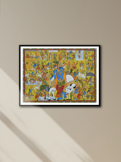 SHOP SRIKRISHNA STORY: CHERIYAL SCROLL PAINTING