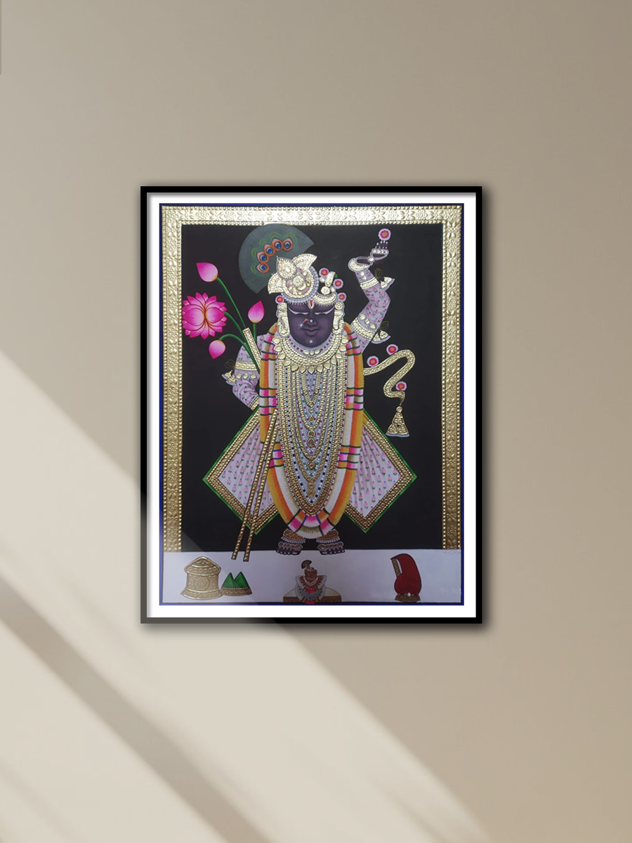 Shop Sacred Grace of Shrinathji: Pichwai painting by Jayesh Sharma