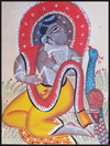 Sacred Plumage: Uttam Chitrakar's Kalighat Masterpiece