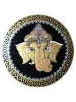 Buy Lord Ganesha Tikuli round Wall Plates