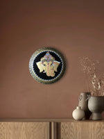 Buy Lord Ganesha Tikuli round Wall Plates