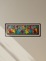 Buy Santhal Adivasi Dance in Santhal-Tribal Pattachitra by Manoranjan Chitrakar