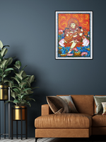 Saraswati Kerala Mural Painting by Adarsh for Sale