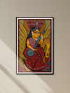 Buy Saraswati seated on a swan in Bengal Pattachitra