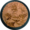 Buy Sculpted Lotus Pond in Terracotta by Dolon Kundu