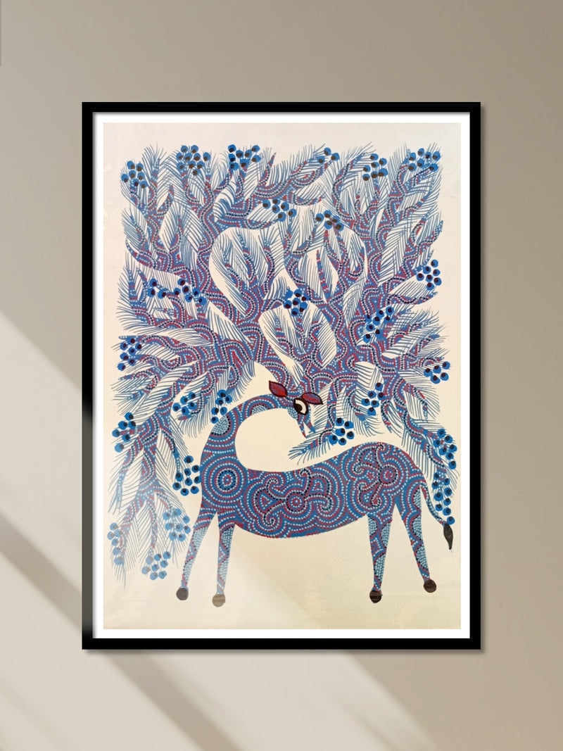 Shop Serene Deer in Bhil Painting by Geeta Bariya
