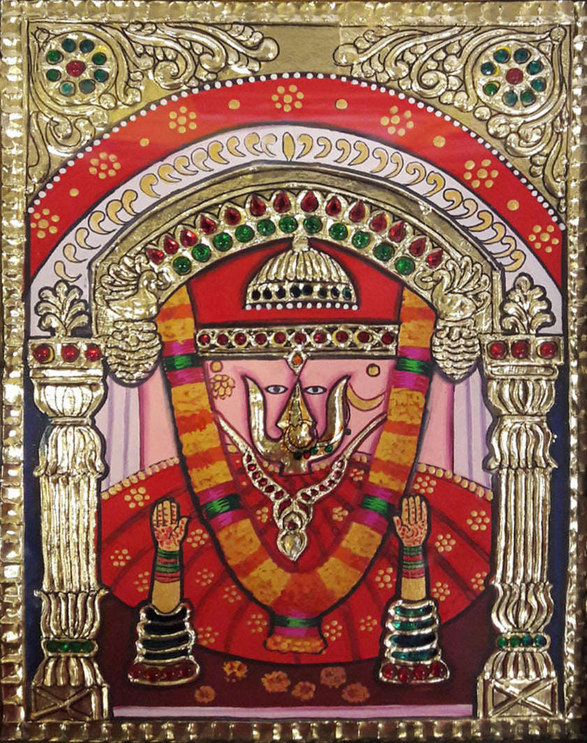 Shakti, Tanjore Painting by Sanjay Tandekar