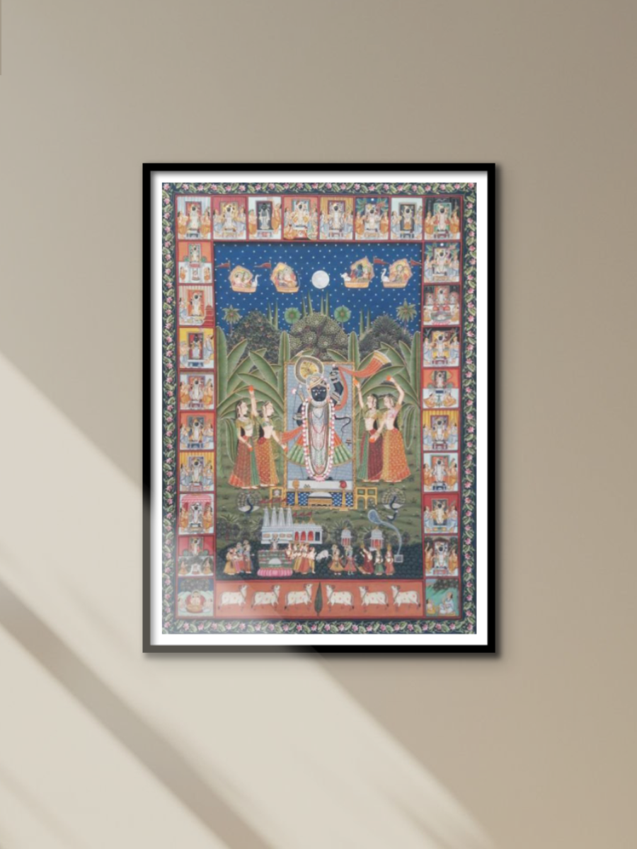 Sharad Purnima with Shrinathji: Pichwai by Shehzaad Ali Sherani