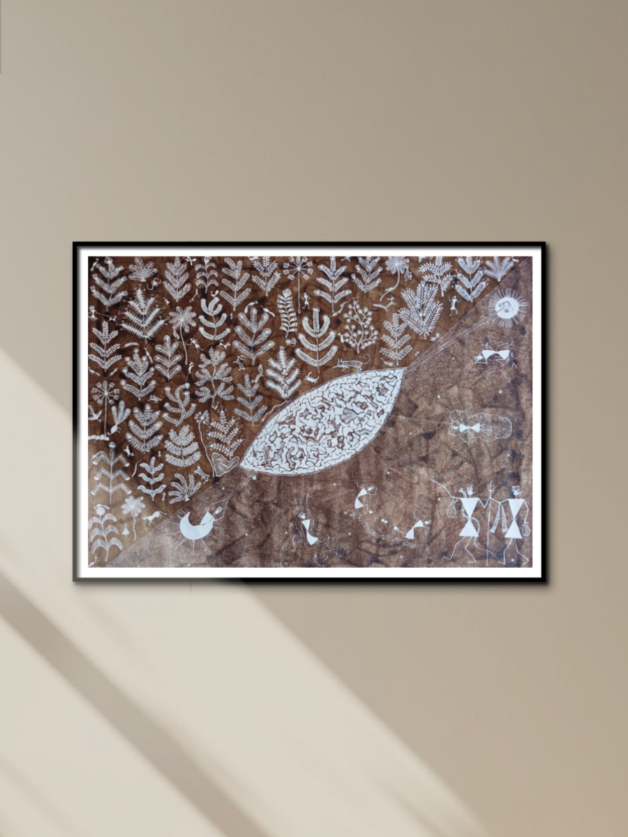 buy Sheed and Gods: Warli Painting by Anil Wangad