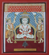 Buy Shree Shitalnath Ji with Lanchan Kalpvruksha: Pichwai by Shehzaad Ali Sherani