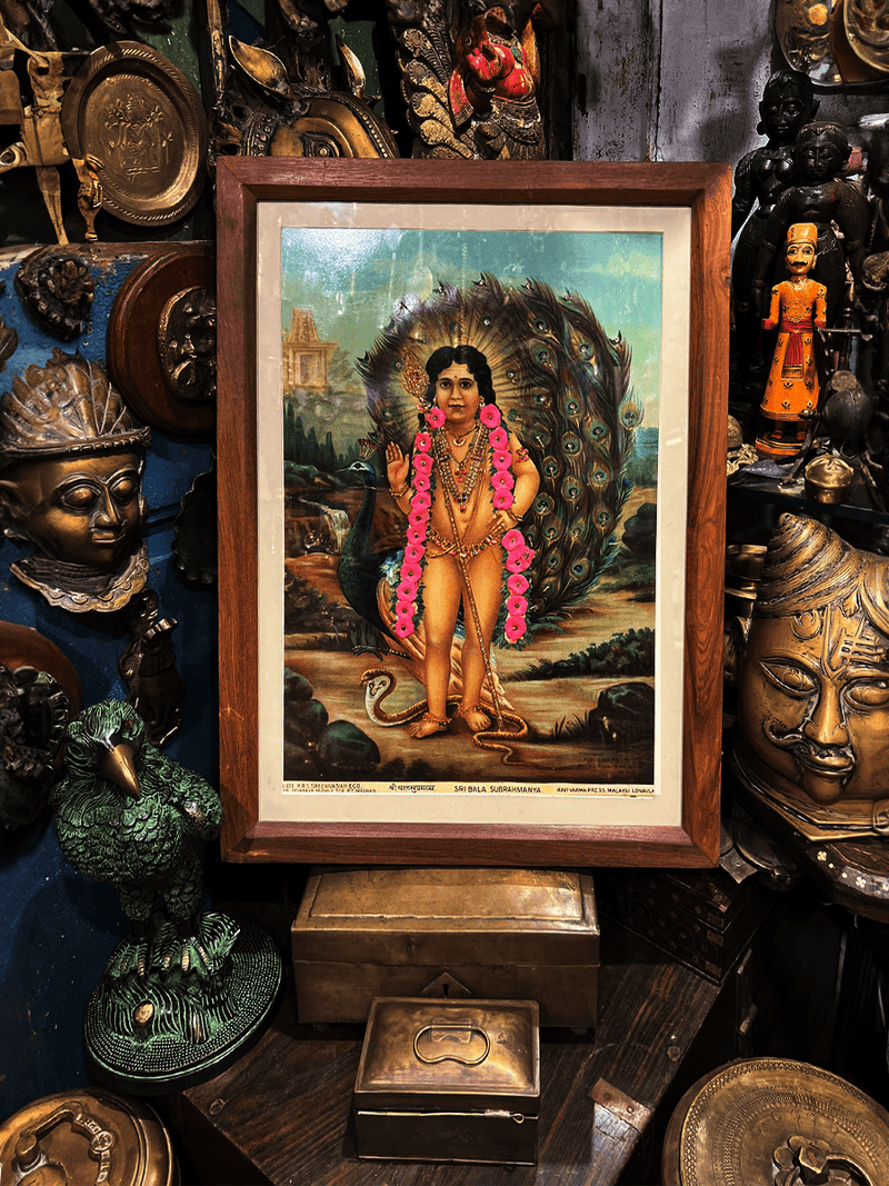 Shop Shri Bala Subramanya, Oleograph by Raja Ravi Varma