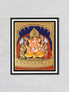 Shri Ganesha, Tanjore Painting by Sanjay Tandekar