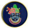 Buy Shrinathji Plate in Pichwai by Dinesh Soni