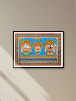 Siblings' Grace: Pattachitra Marvel by Purusottam Swain for sale