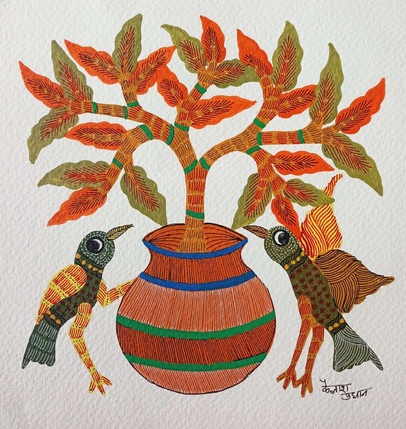 Shop Simple Wonders: Gond Art Musings by Kailash Pradhan