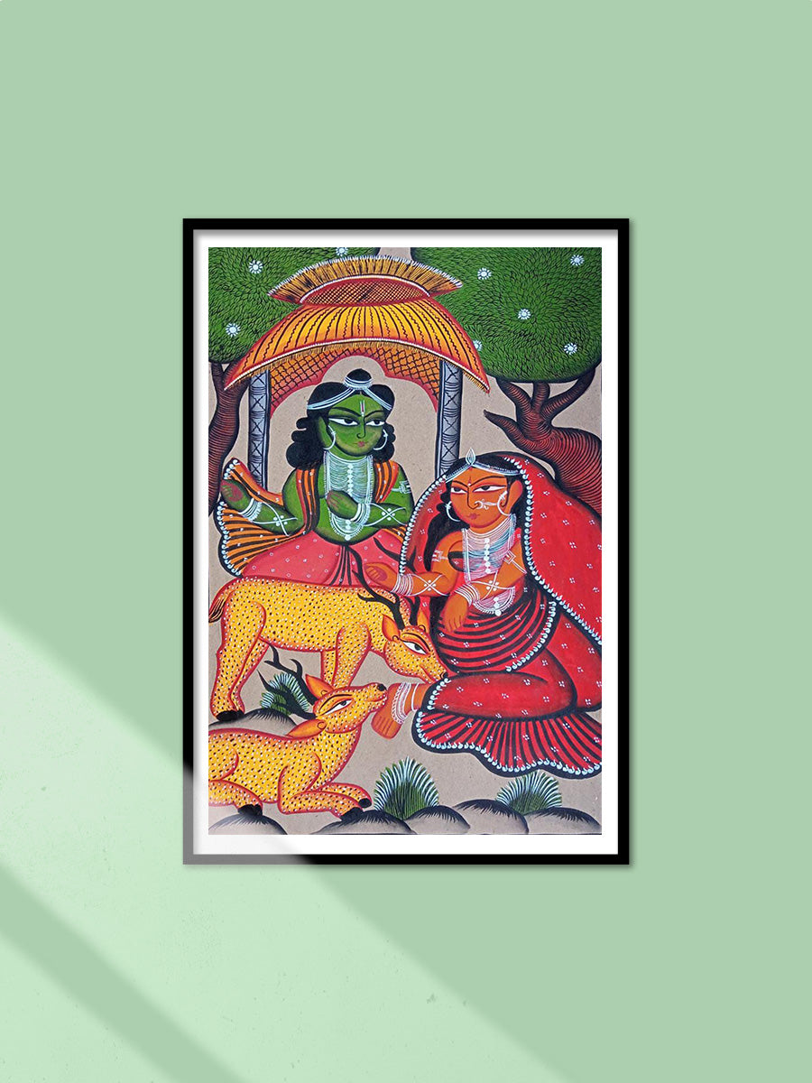 Shop Sita Ram in Bengal Pattachitra by Laila Chitrakar