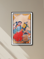 Soulful Admiration: Uttam Chitrakar’s Kalighat Couple