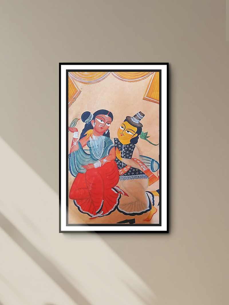 Soulful Admiration: Uttam Chitrakar’s Kalighat Couple