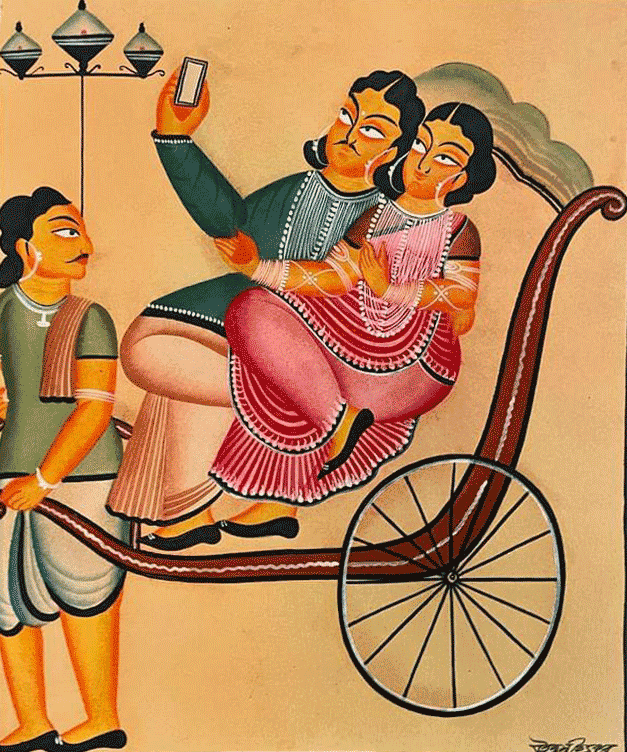 Buy Spirit of Labour In Kalighat by Uttam Chitrakar