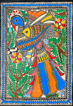 Buy Spiritual Awakening, Madhubani Painting by Ambika Devi