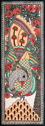 Buy Regal beauty of wild Madhubani Painting by Ambika Devi