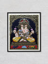 Sri Ganpati Bappa, Tanjore Painting by Sanjay Tandekar