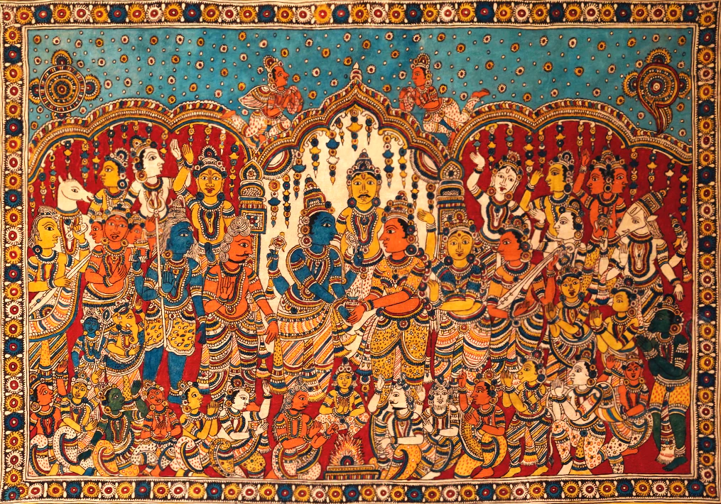 Srinivasa Kalyanam Kalamkari Painting by Siva Reddy