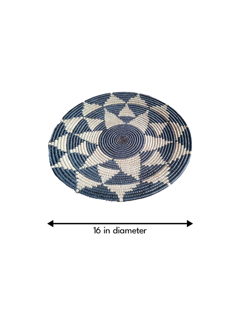 Star Like patterned coaster In Sabari Grass work By Dipali Mura