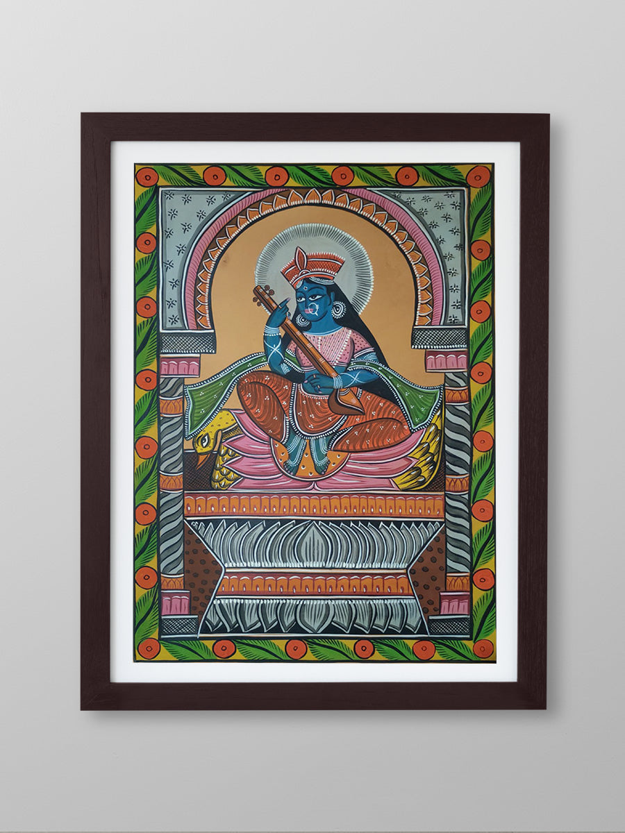 buy Steeped in Rich Symbolism, Sacred Saga Unveiled Bengal Pattachitra by Manoranjan Chitrakar