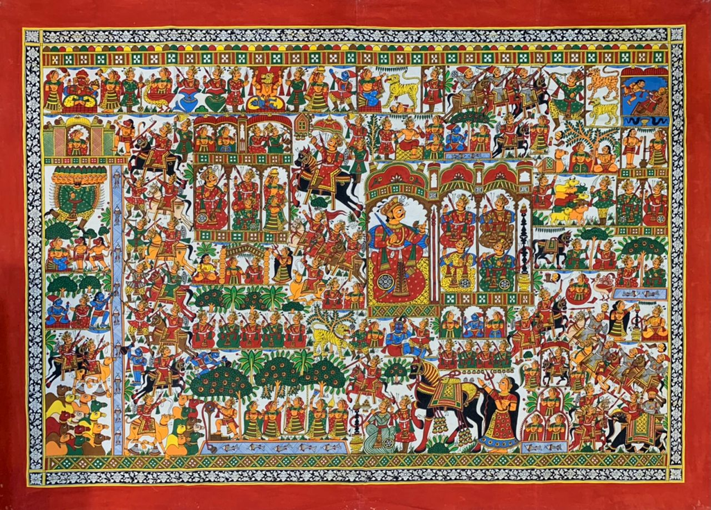 Buy Story of Pabuji: Phad Painting by Kalyan Joshi