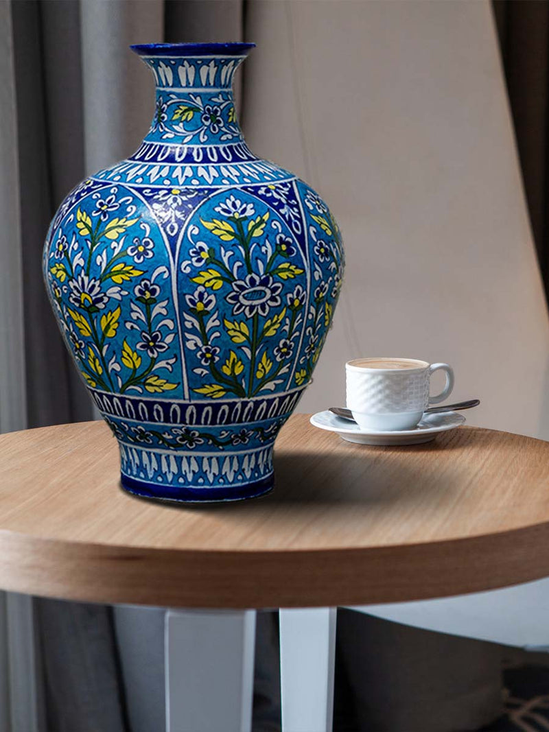 Buy Today Blue clay pot , rajasthani blue pottery 