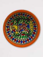 Madhubani Bird Art Wall Plates for Sale