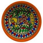 Buy Madhubani Bird Art Wall Plates 