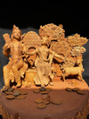 Svarn Mrigha: The Golden Deer in Terracotta by Dolon Kundu