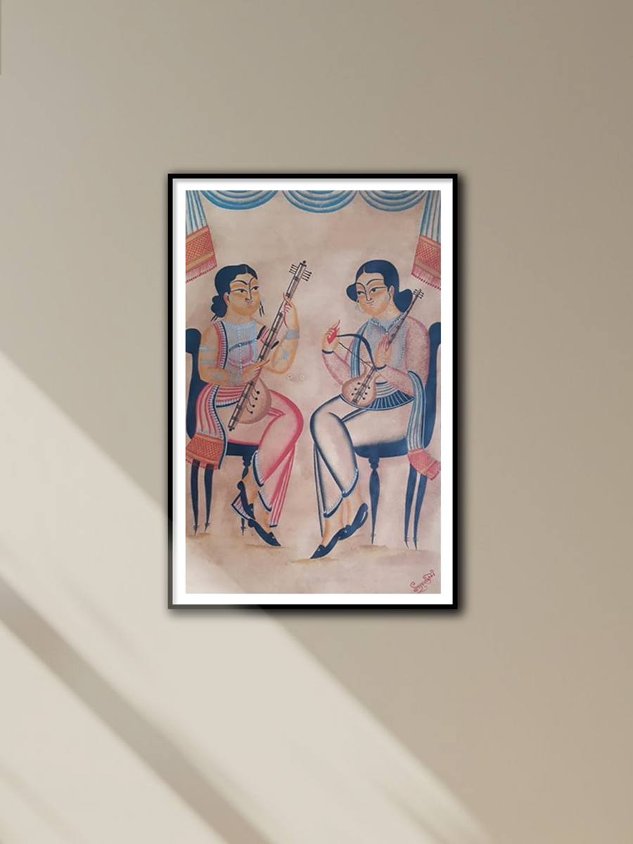 Shop Symphony of Learning:Kalighat painting by Manoranjan Chitrakar