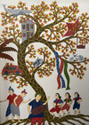 Shop Symphony of Life: Gond Painting by Venkat Shyam