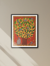 Shop TREE OF LIFE: CHERIYAL SCROLL PAINTING by Sai Kiran