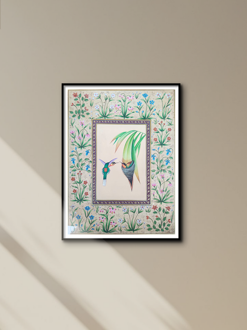 Shop Tailorbirds in Nest in Miniature Art by Mohan Prajapati