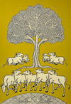 Tale of Cows Beneath the Banyan's Embrace by Kalyan Joshi