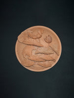 Tales from the Depths A Terracotta Fish in the Sea, Terracotta art by Dolon Kundu