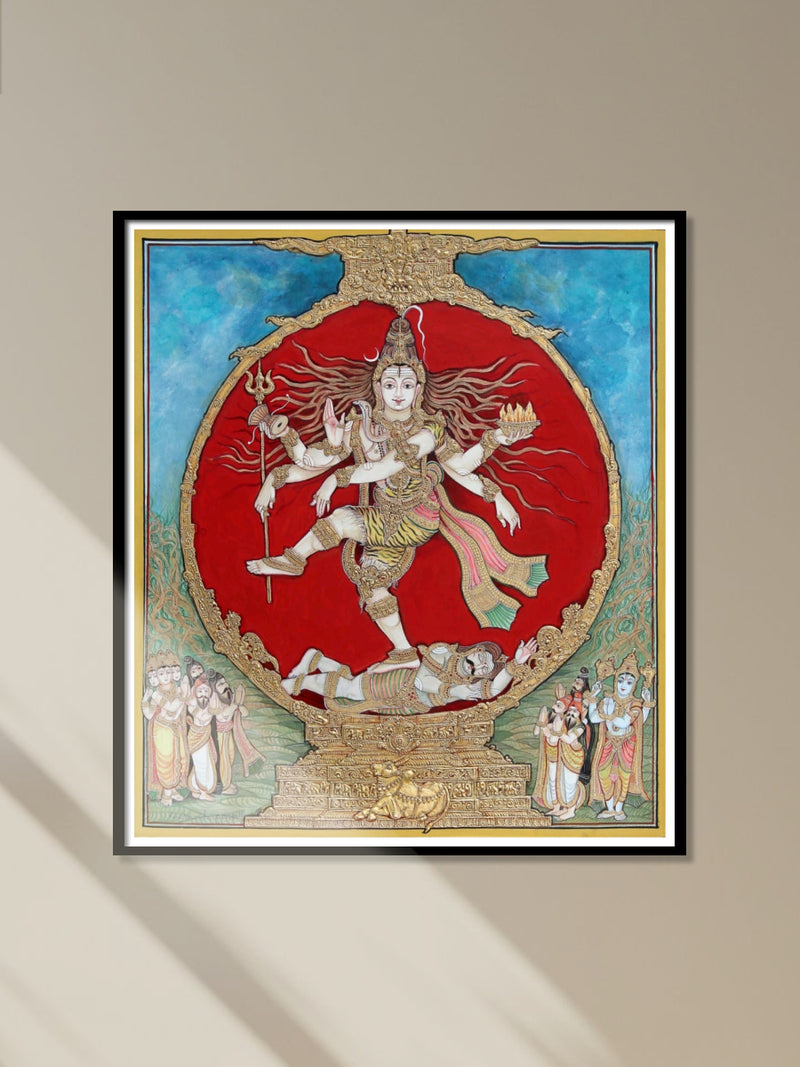 Indian Classical Art Of Shiva Tandava- Mysore Artwork