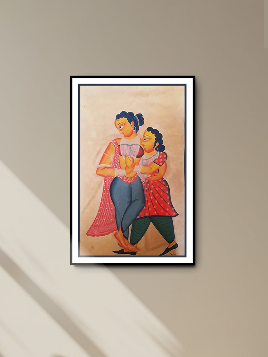 Tapestry of Affection: Kalighat Wonder by Uttam Chitrakar