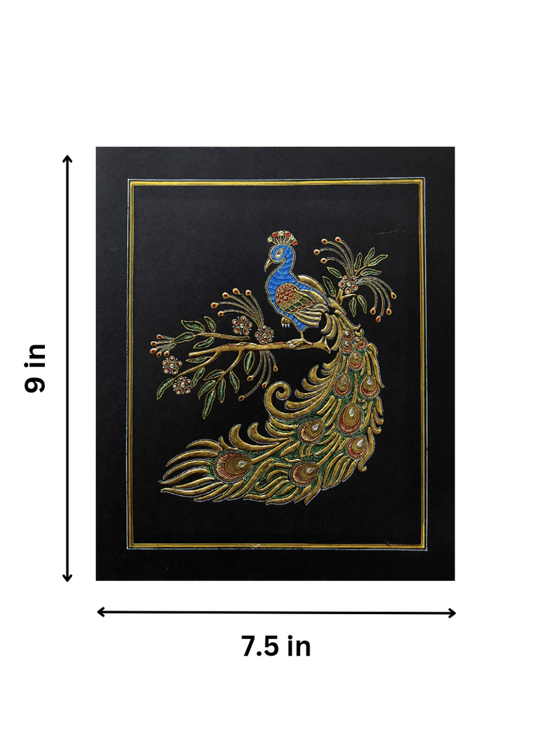 The Beauty of Peacock in Miniature Painting for sale