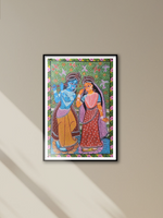 shop The Bengal Pattachitra of Radha and Krishna