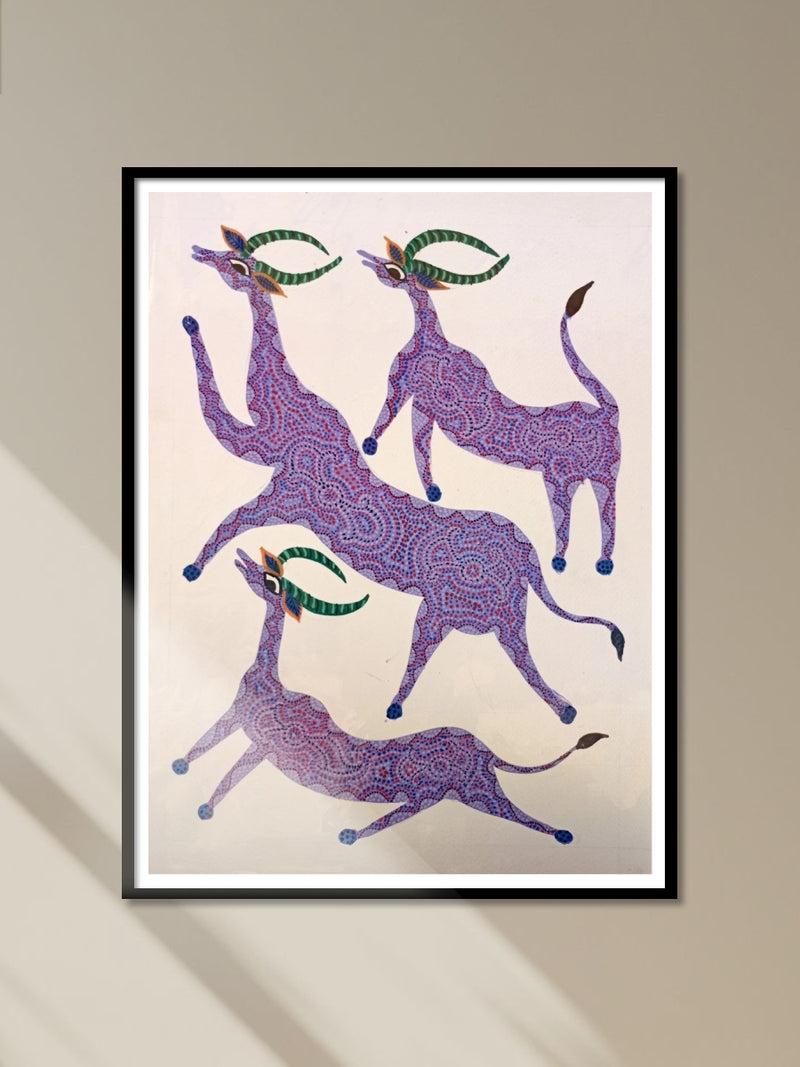 Shop The Deers in Serenity Bhil Painting by Geeta Bariya