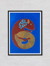 The Gond Fish, Gond painting by Venkat Shyam