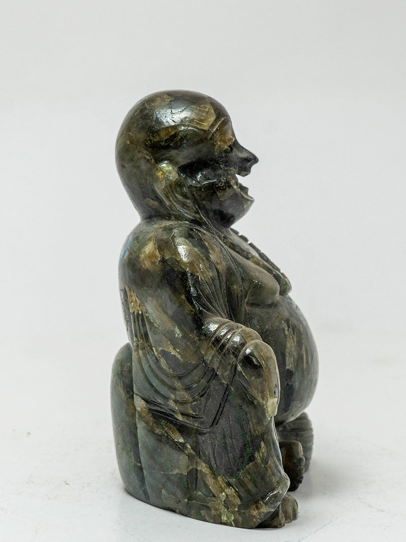 Gemstone Carving of the Smiling Buddha for sale